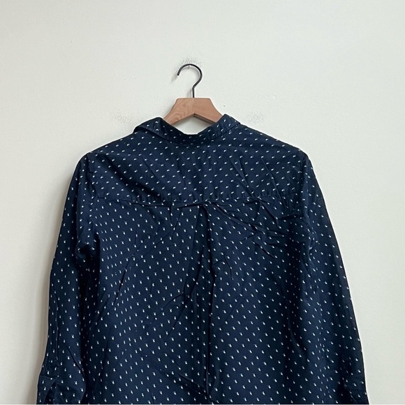 GRAYSON x ANTHROPOLOGIE The Hero Pelican Print Buttondown Shirt 2 Small Novelty - Picture 14 of 15